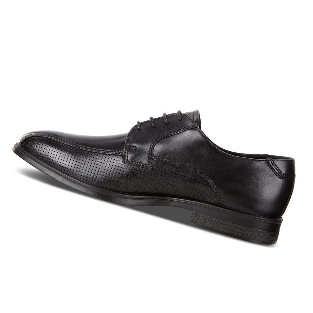 Men's Ecco Melbourne Dress Shoes Black | Canada 520DFM